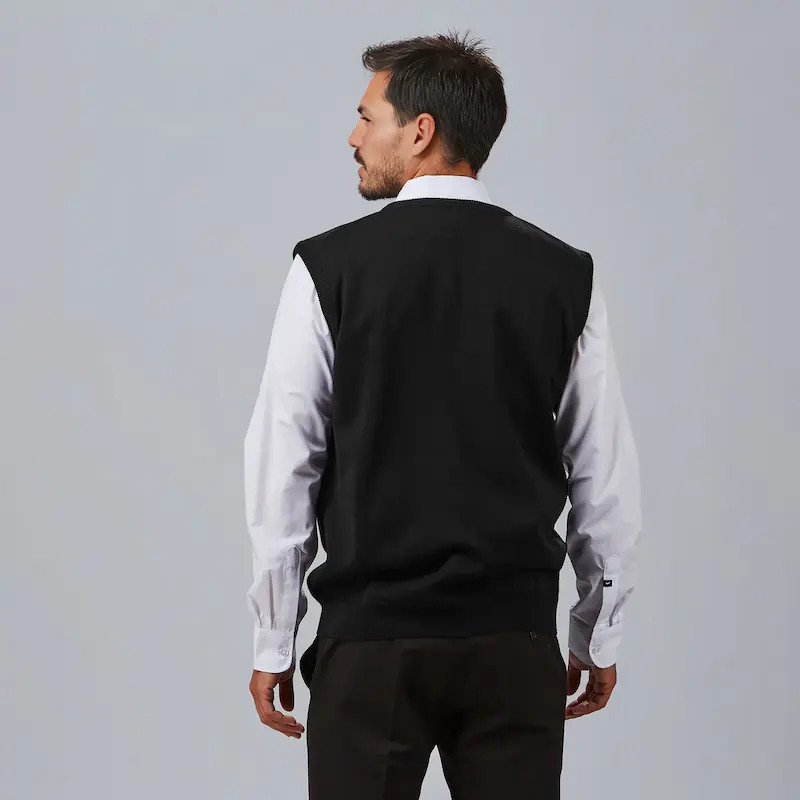 Chaleco de punto negro de hombre - Gary's