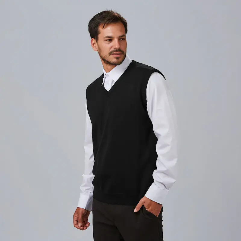 Chaleco de punto negro de hombre - Gary's