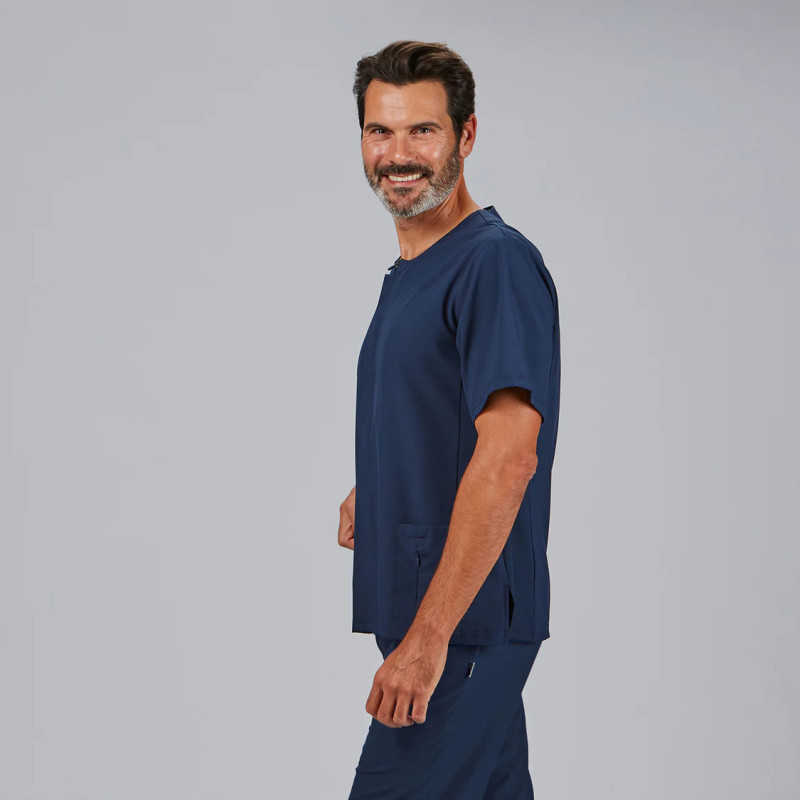 Chaqueta laboral hombre escote caja marino Joan - Gary's 600101