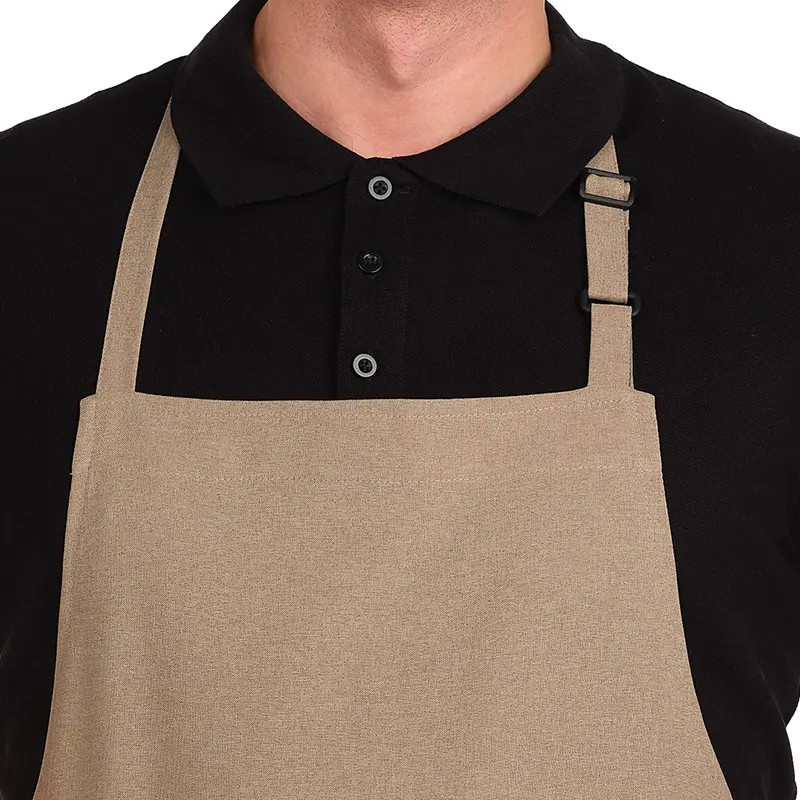 Delantal con peto tejido vigoré unisex - Lacla