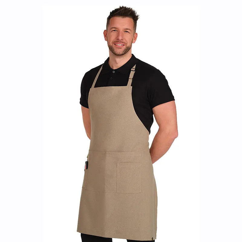 Delantal con peto tejido vigoré unisex - Lacla
