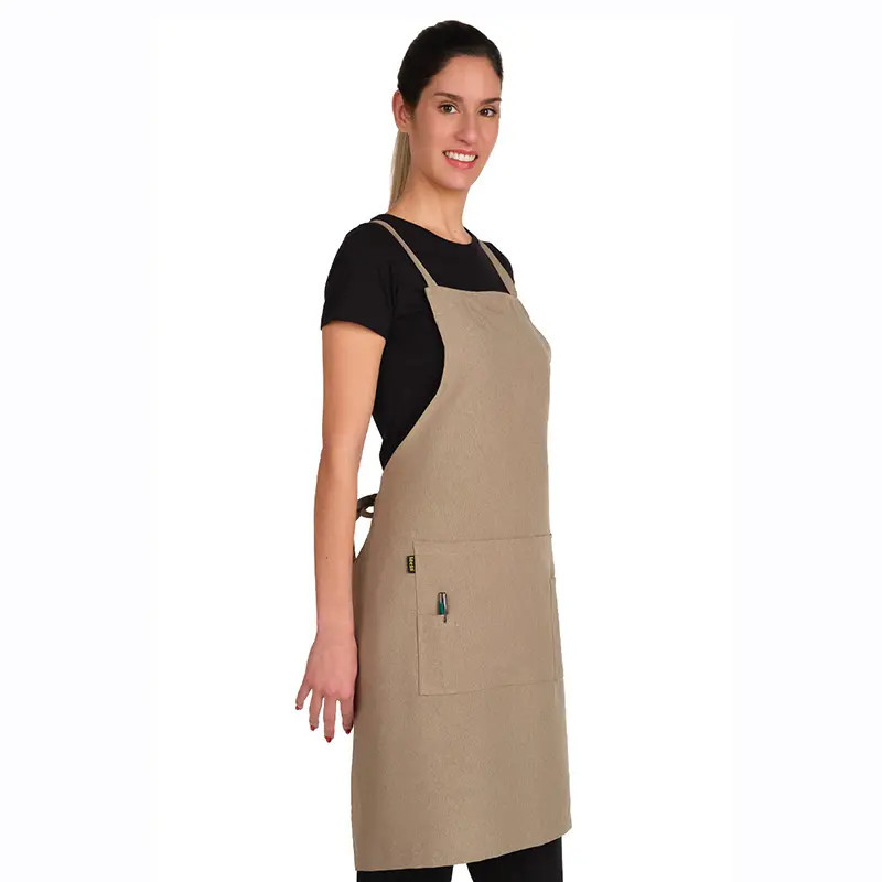 Delantal cruzado tejido vigoré unisex - Lacla