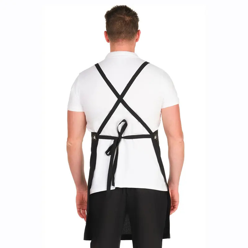 Delantal cruzado tejido vigoré unisex - Lacla