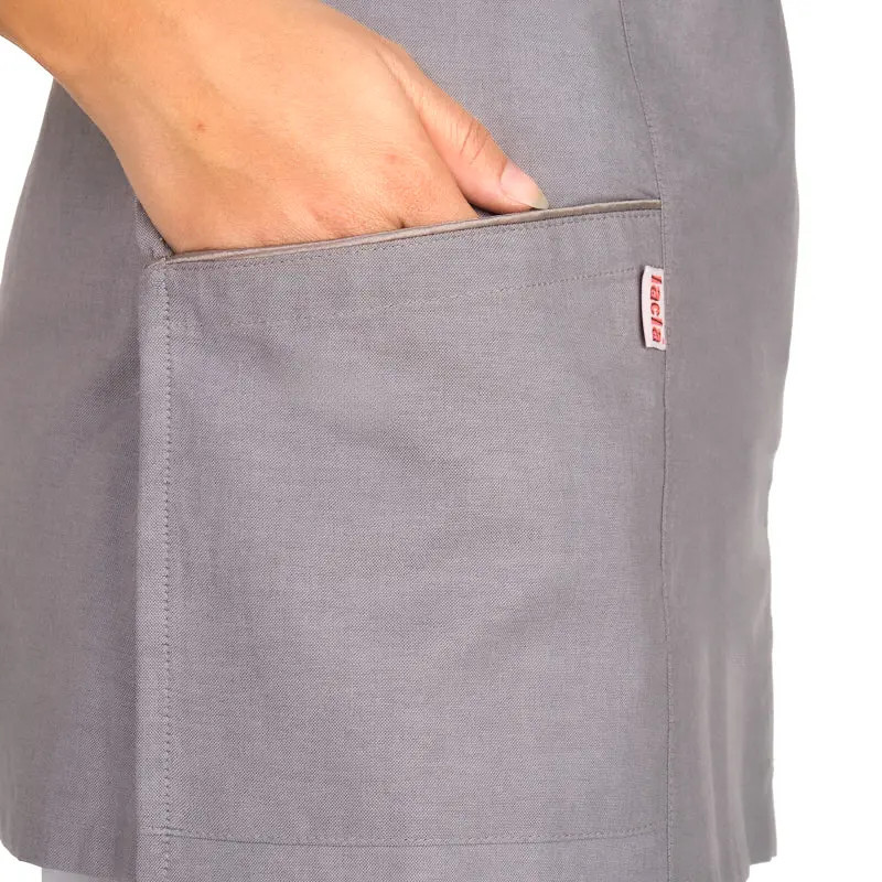 Estola gris cuello mao Lacla - Casullas para peluquerías, centros de estética y comercios