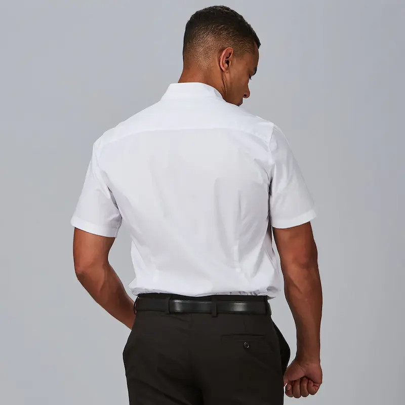 Camisa cuello mao manga corta blanca Red Line - Gary's