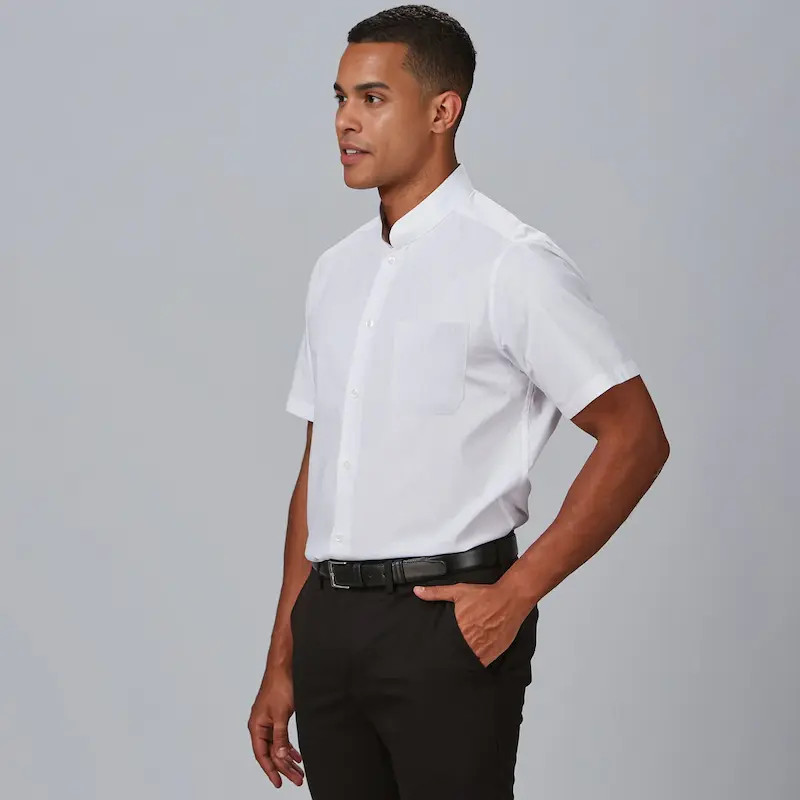 Camisa cuello mao manga corta blanca Red Line - Gary's