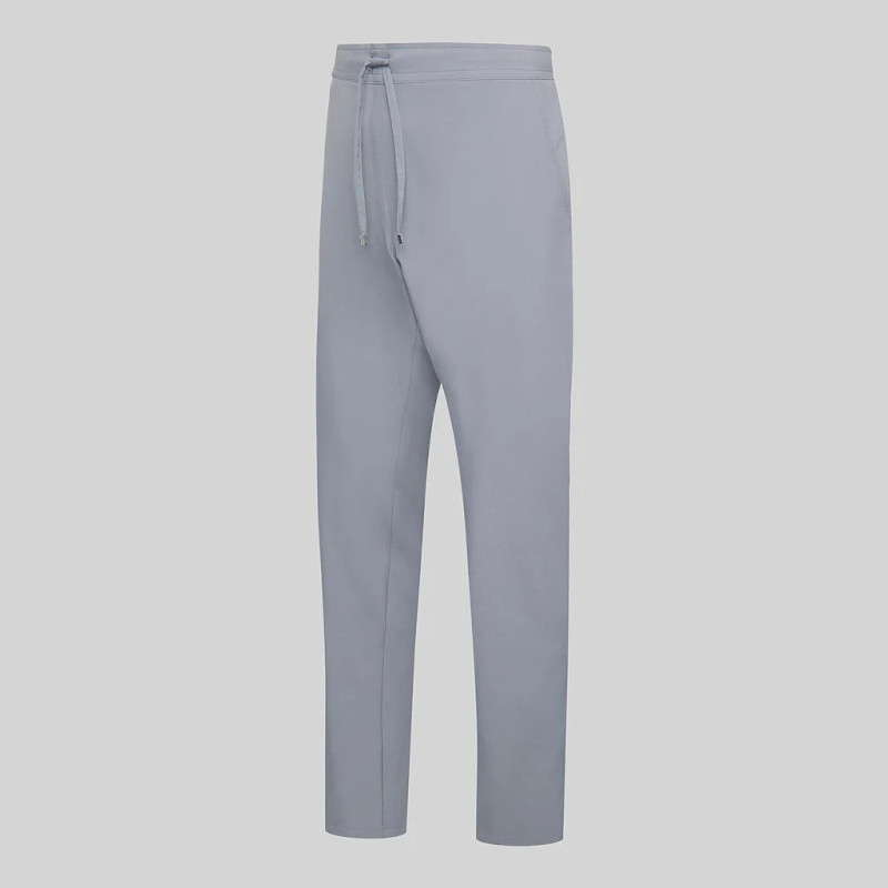 Pantalón hombre gris perla microfibra 360 con bolsillo francés - Gary's