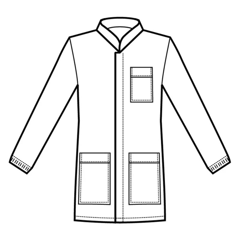 Chaqueta laboral de hombre con corchetes Corfú azul Azzurro - Isacco