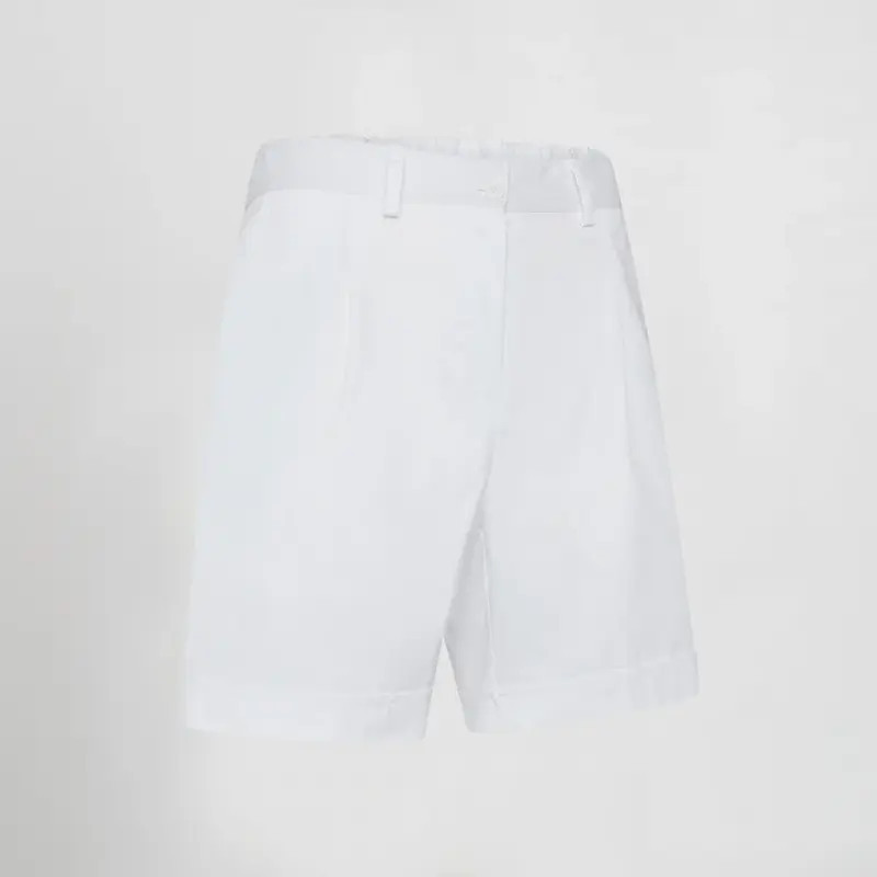 Pantalón bermuda chica blanco - Uniformes baratos hostelería