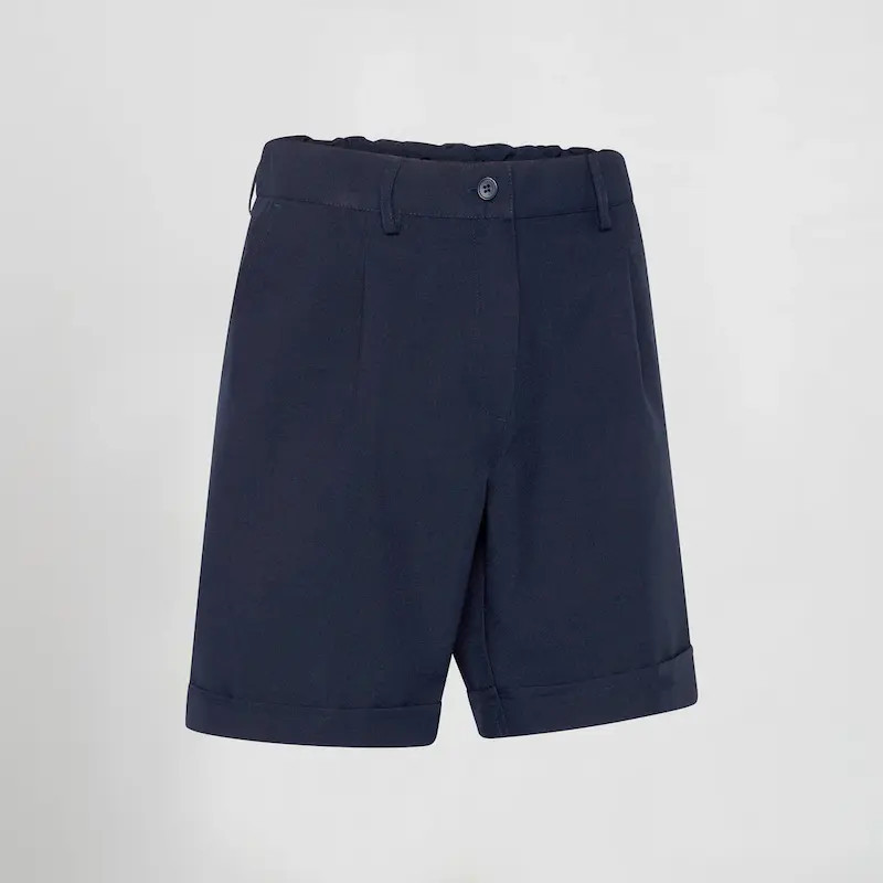 Pantalón bermuda chica azul marino - Uniformes baratos hostelería