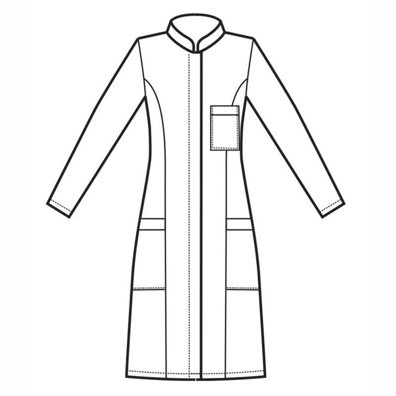Bata médica Catalina manga larga poliéster Boheme - Isacco