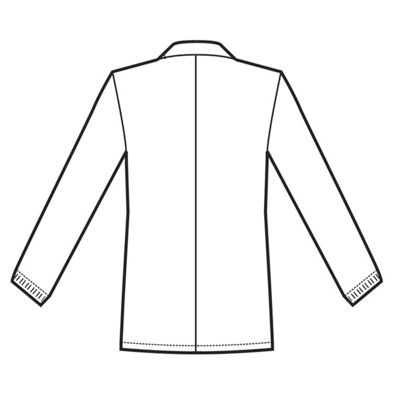 Chaqueta médica Peter blanca con detalles azul Blu Cina - Isacco