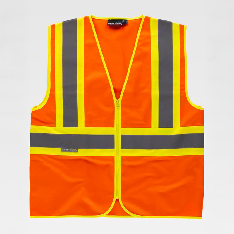 Chaleco AV cintas bicolores - Workteam C3620