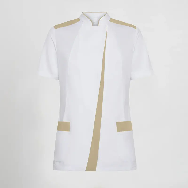 Casaca blanca detalle Camel Judit - Gary's 600116