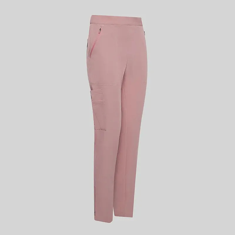 Pantalón de mujer cremallera en bajos rosa nude - Gary's