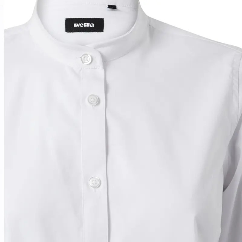 Camisa hostelería de mujer cuello mao - Velilla 405015s
