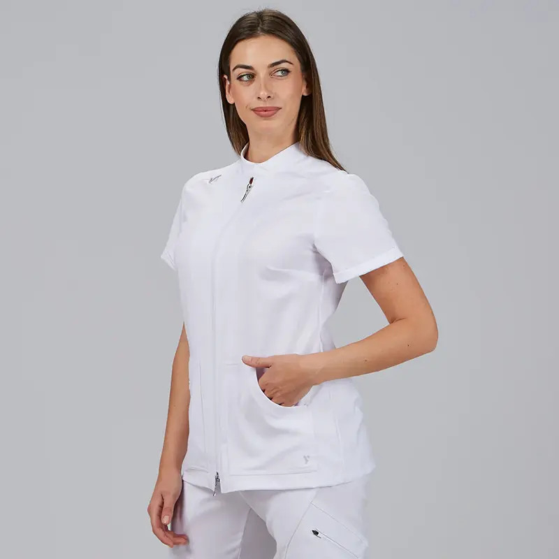 Casaca laboral tejido Iris Blanca Amy - Gary's 600096