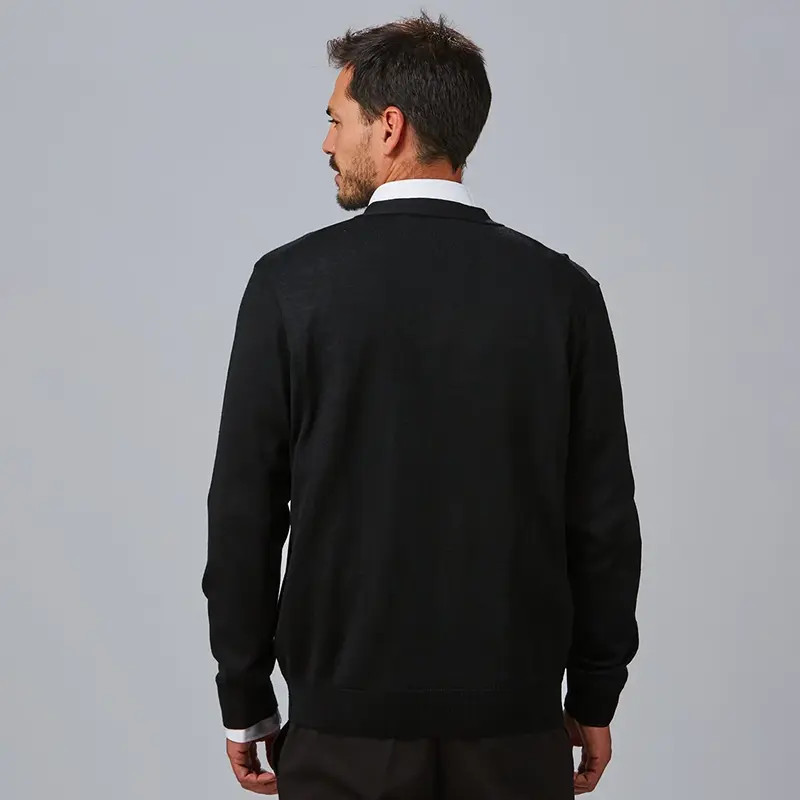 Chaqueta laboral de punto negra con botones - Gary's