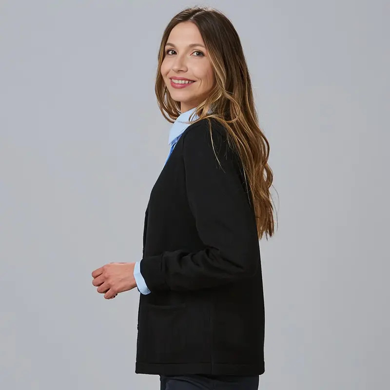 Chaqueta de punto mujer color negro con botones - Gary's