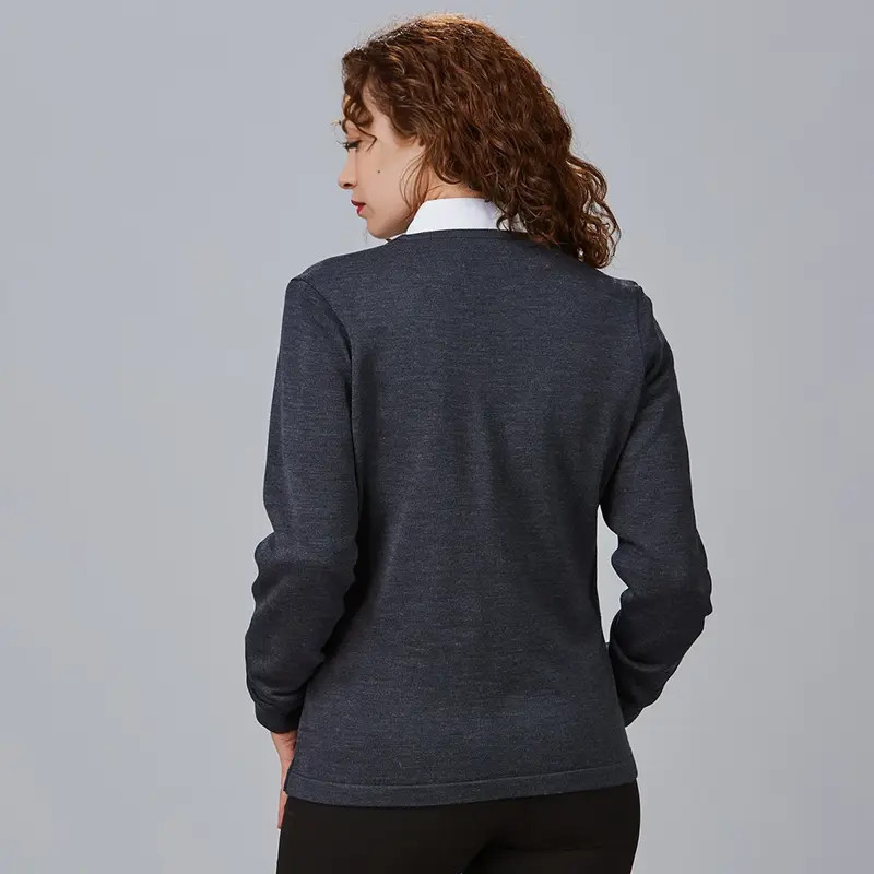 Chaqueta de punto mujer gris marengo con botones - Gary's