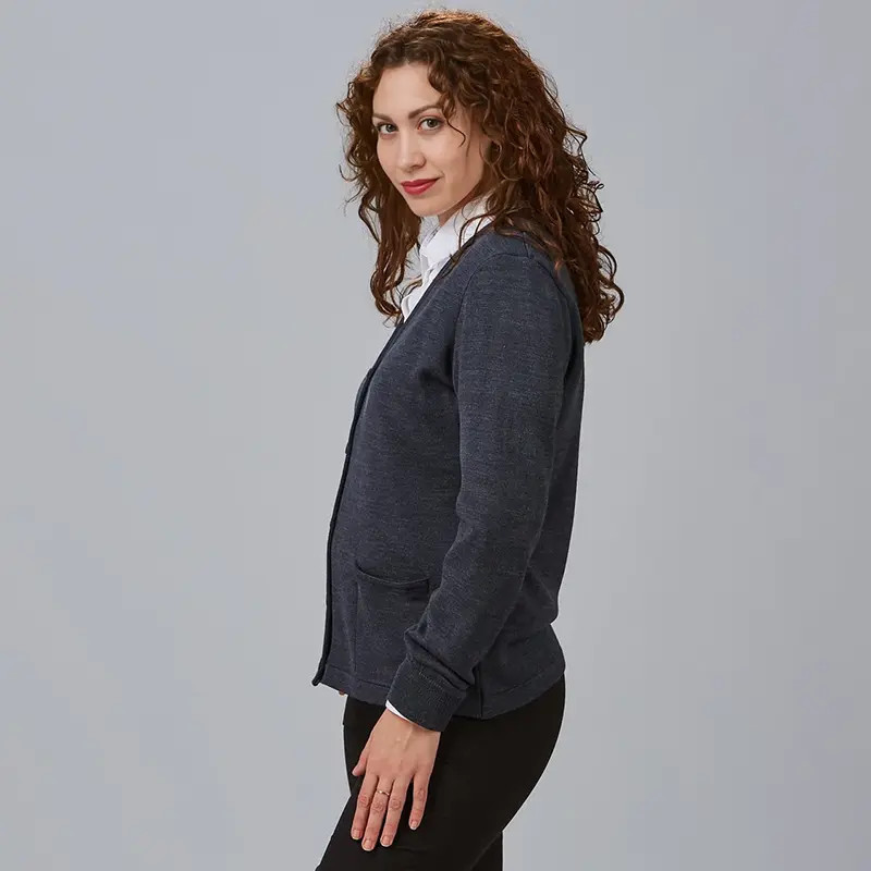 Chaqueta de punto mujer gris marengo con botones - Gary's