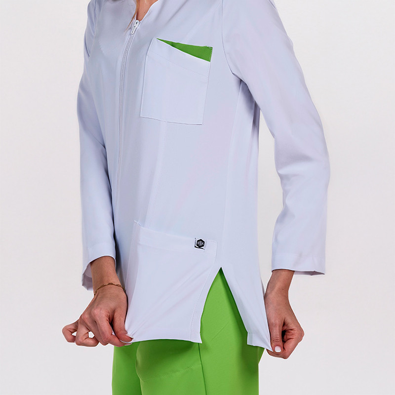 Chaqueta farmacia detalle pistacho manga larga - Dyneke 8216573