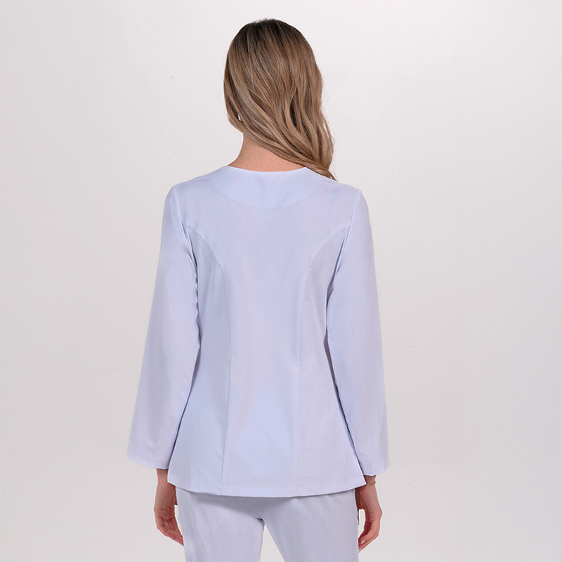 Chaqueta farmacia detalle azul manga larga - Dyneke 8216574