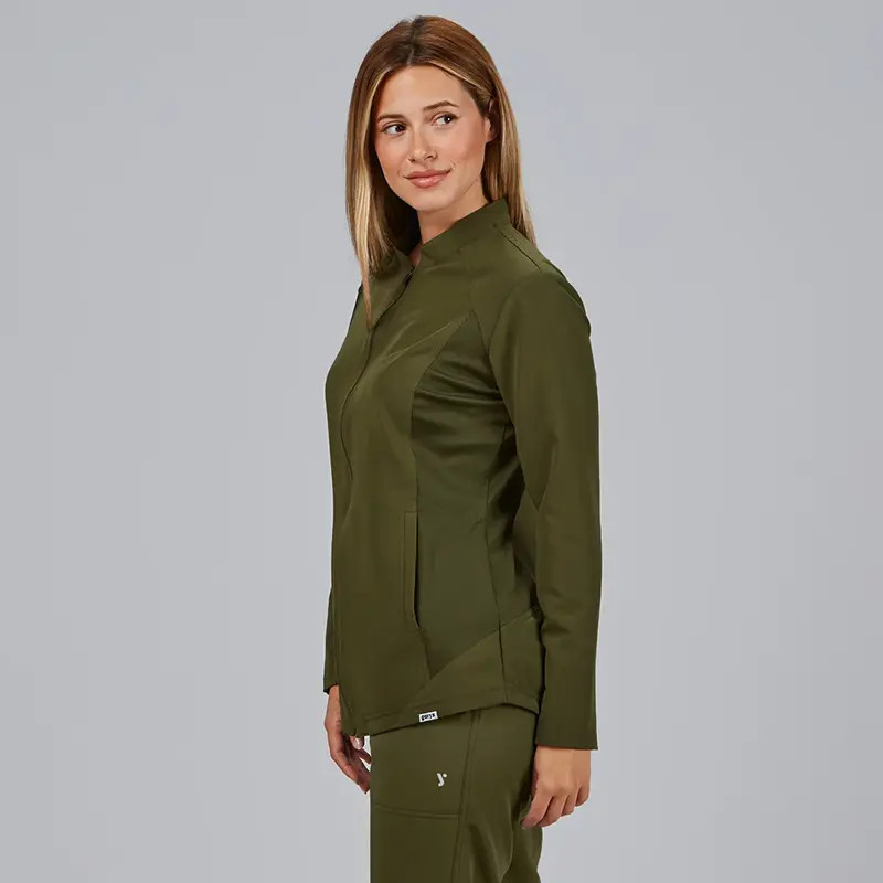 Casaca laboral tejido Iris caqui Arlet - Gary's 600085