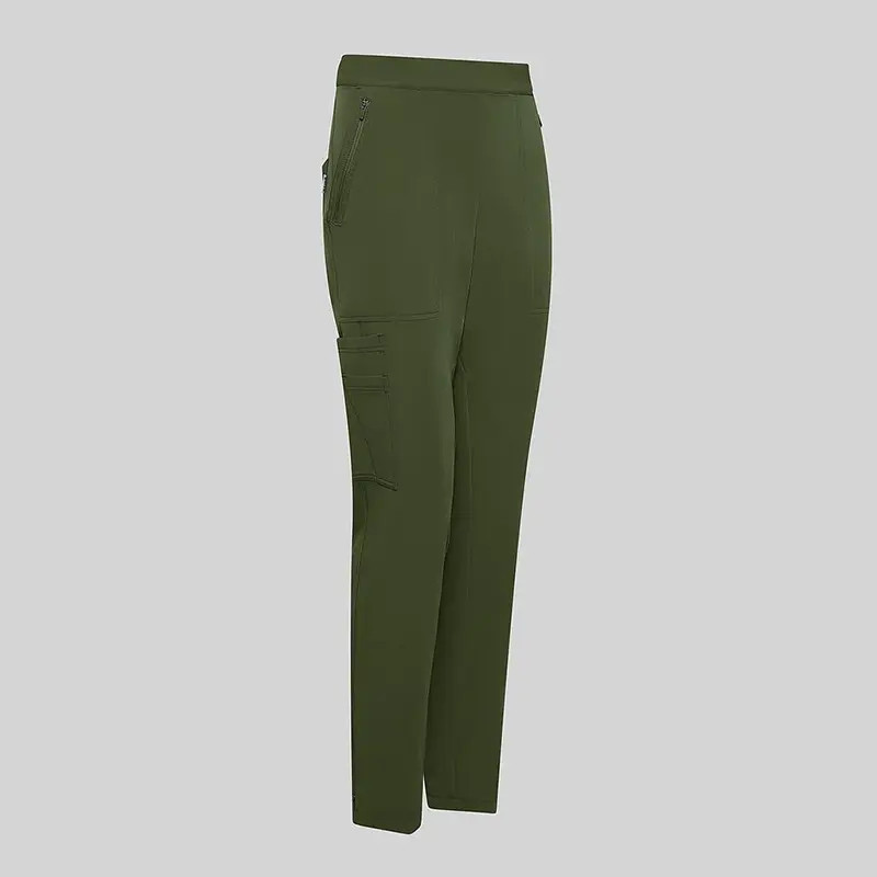 Pantalón sanitario mujer caqui cremallera en bajos - Gary's 700079