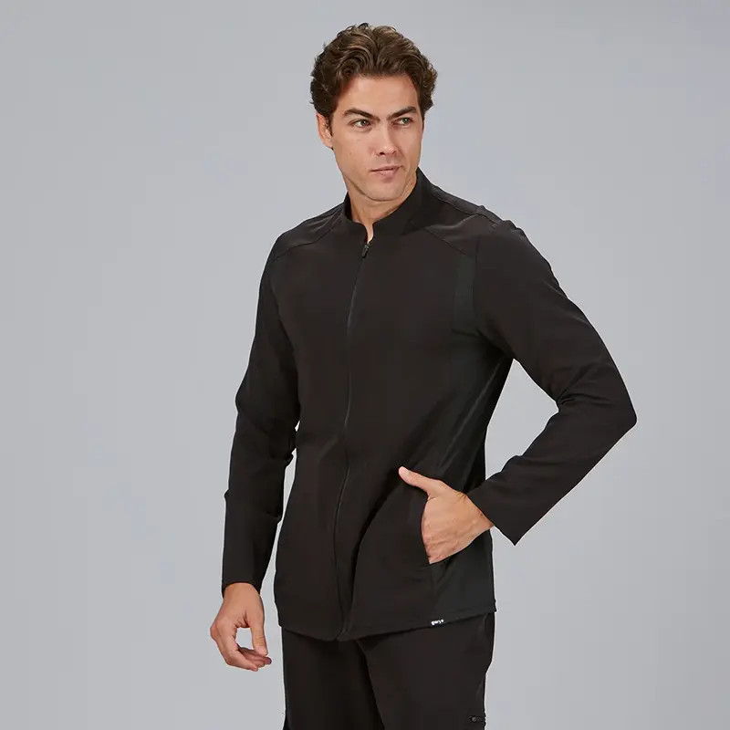 Casaca laboral de hombre tejido Iris negra Biel - Gary's 600106