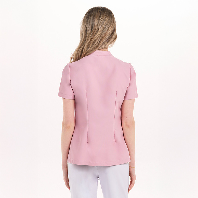 Chaqueta entallada rosa de mujer con botón perla - Dyneke 8281481