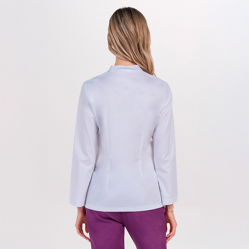 Chaqueta sanidad mujer doble vivo morado- Dyneke 8338859