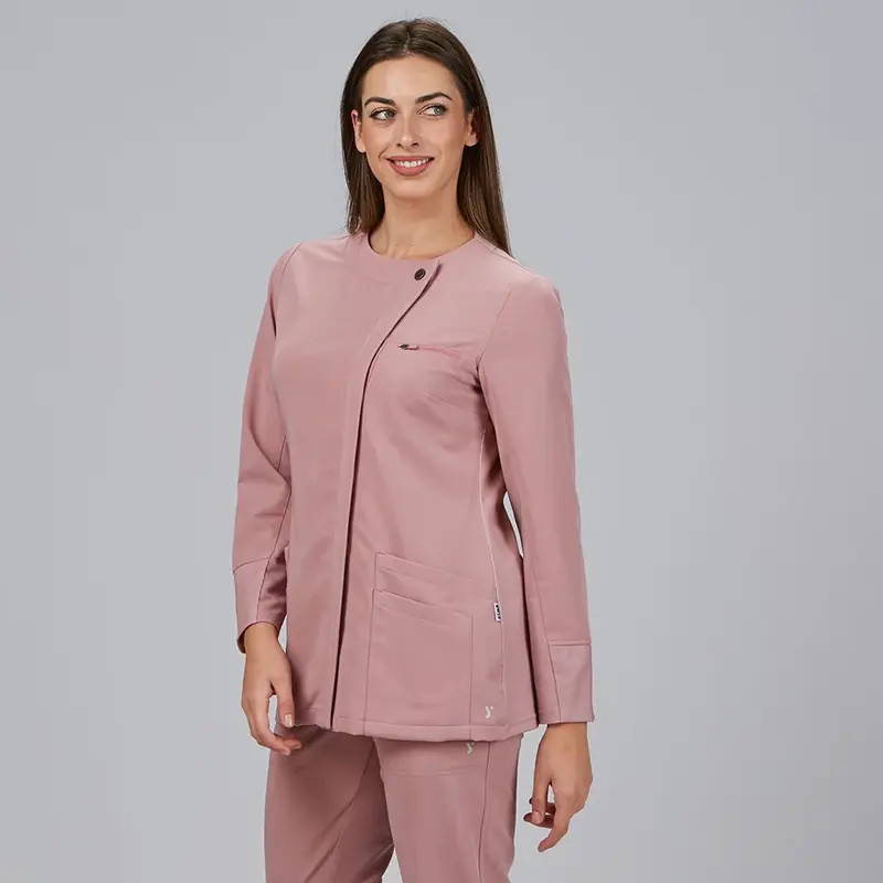 Casaca laboral en tejido Iris rosa Nude Marina - Gary's