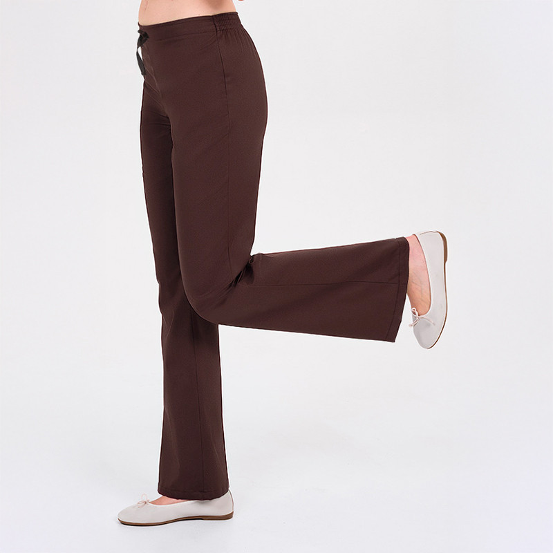 Pantalón de chica marrón chocolate acampanado - Dyneke 8584778