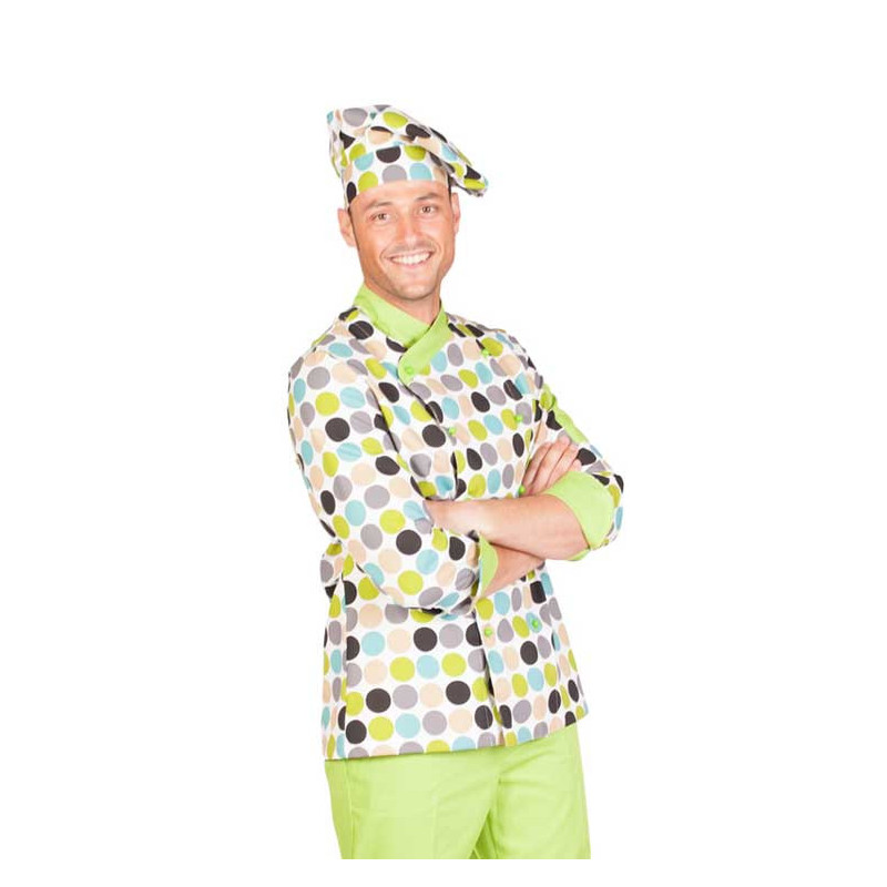 chaqueta cocina lunares