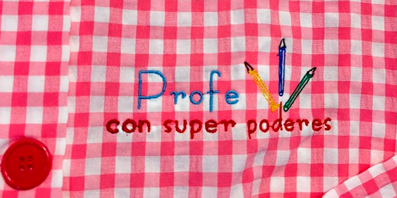 bata maestra con mensaje
