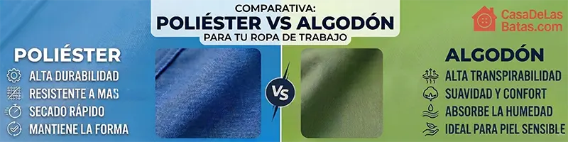comparativa ropa trabajo poliéster vs algodón